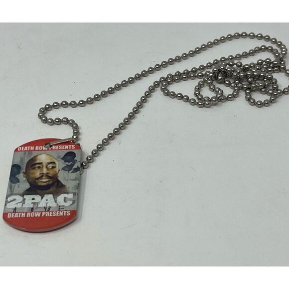 Vintage 2Pac death row presents, dog tags - Picture 1 of 7